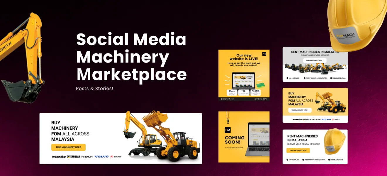 Social Media Machinery Marketplace by Visual Side